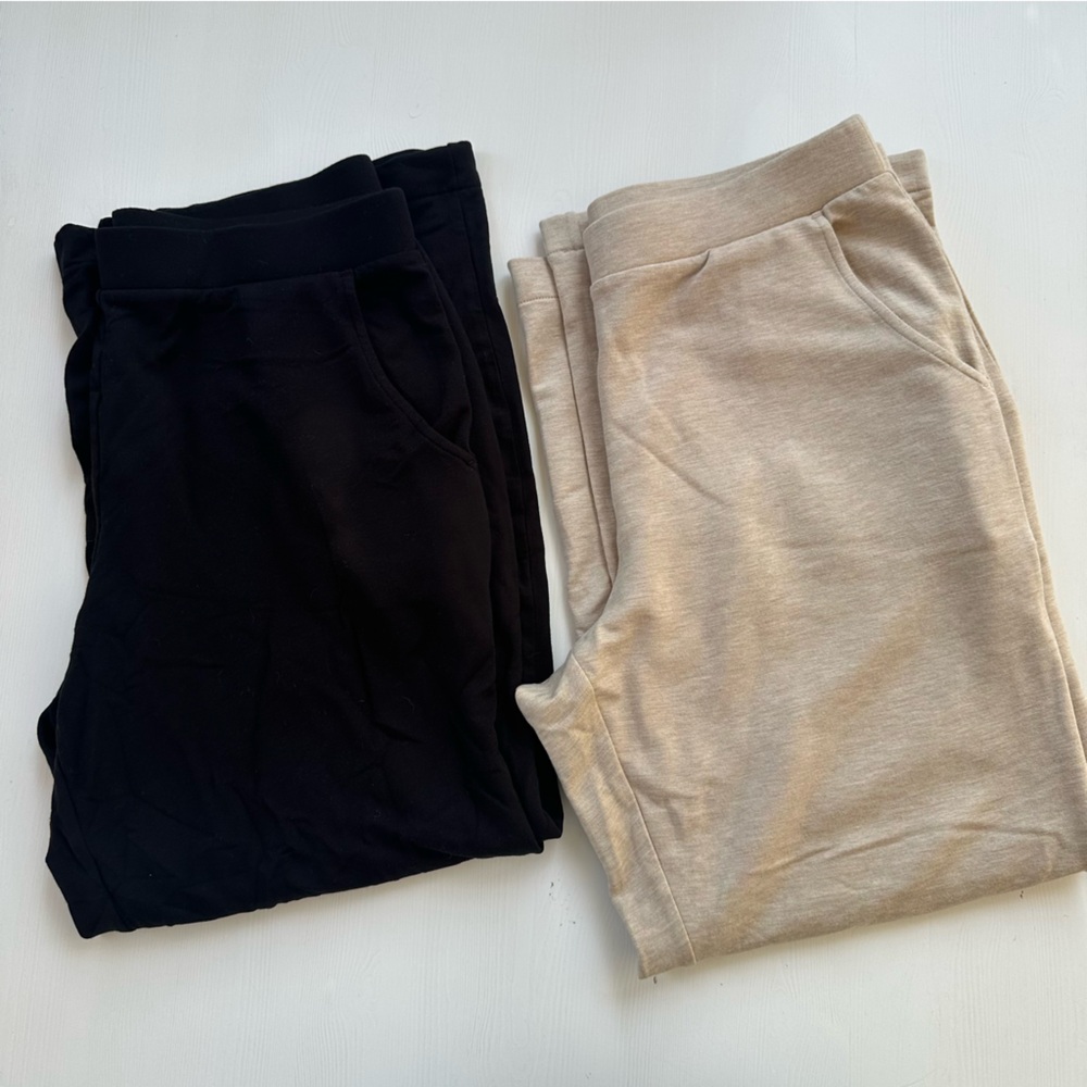 Ann Taylor Tan and Black Pants